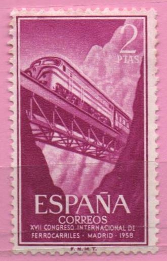 XVII Congreso internacional d´Ferrocarriles (Locomotora Dieses en Despeñaperros)