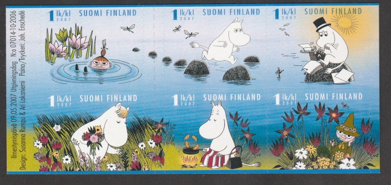 Los moomins en verano: saltando de piedra