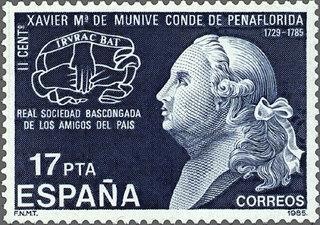 2824 - II Centenario de la muerte de Xavier María de Munive Conde de Peñaflorida