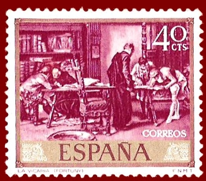 Edifil 1854 La vicaría (Fortuny) 0,40 NUEVO