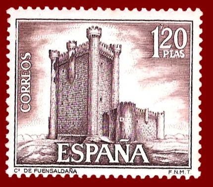 Edifil 1881 Castillo de Fuensaldaña 1,20 NUEVO