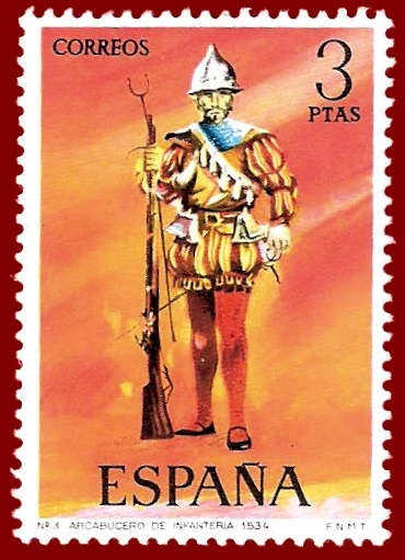 Edifil 2141 Arcabucero de infantería 1534 3 NUEVO