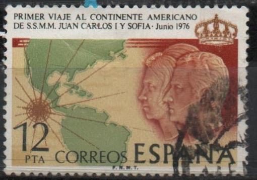 Primer viaje al Continentre americano de SS:MM. los Reyes de España