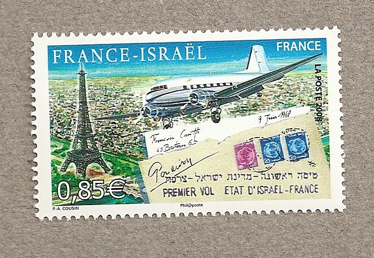 60ª Aniv 1er vuelo entre Francia e Israel