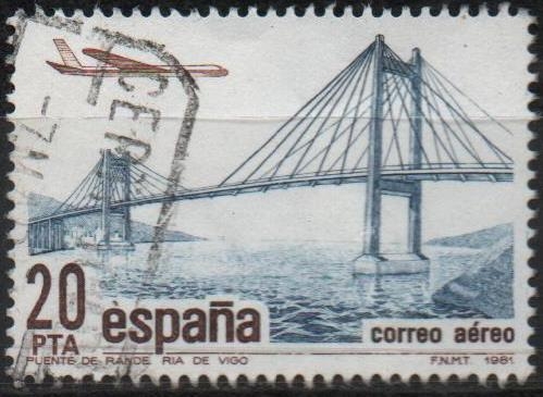 Correo Aereo, Puente d´Rande Sobre la ria d´Vigo