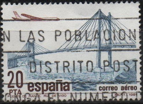 Correo Aereo, Puente d´Rande Sobre la ria d´Vigo