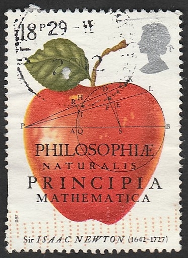 1260 - Una manzana, III Centº de la publicacion por Isaac Newton, de la ley de la gravedad