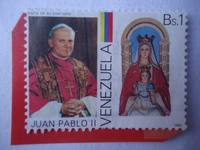 Visita de su Santidad Juan Pablo II y la Estatua de la Virgen del País - 