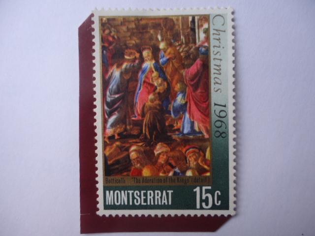 Montserrat-Colonias - Navidad 1968 -Adoración de los Magos- Pintor Florentino, Sandro Boticelli.