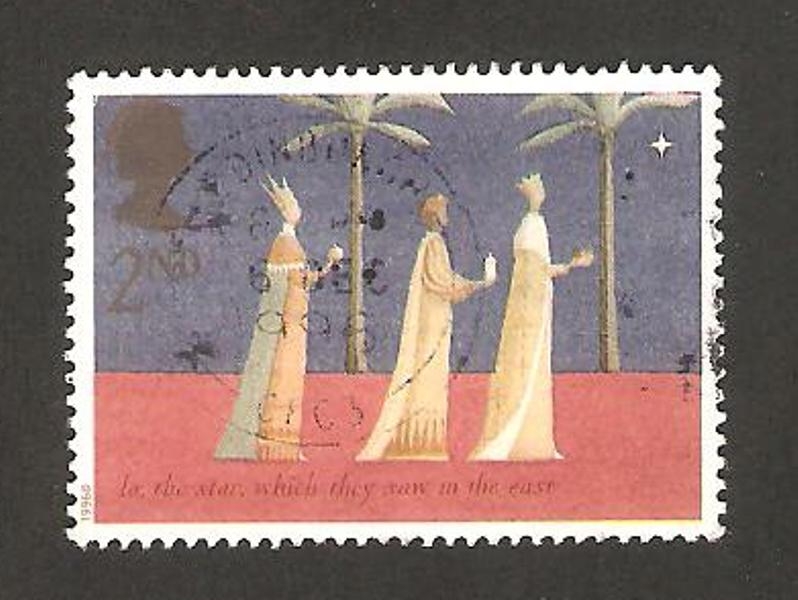 1920 - Navidad, los 3 reyes magos guiados por la estrella