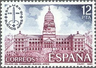 2632 - Exposición internacional de Filatelia de América, España y Portugal ESPAMER'81