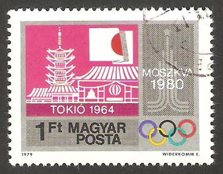 2677 - Olimpiadas Moscú 80, Tokio 1964