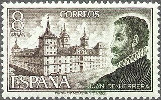 2117 - Personajes españoles - Juan Herrera (1530-1597) y Monasterio de San Lorenzo del Escorial