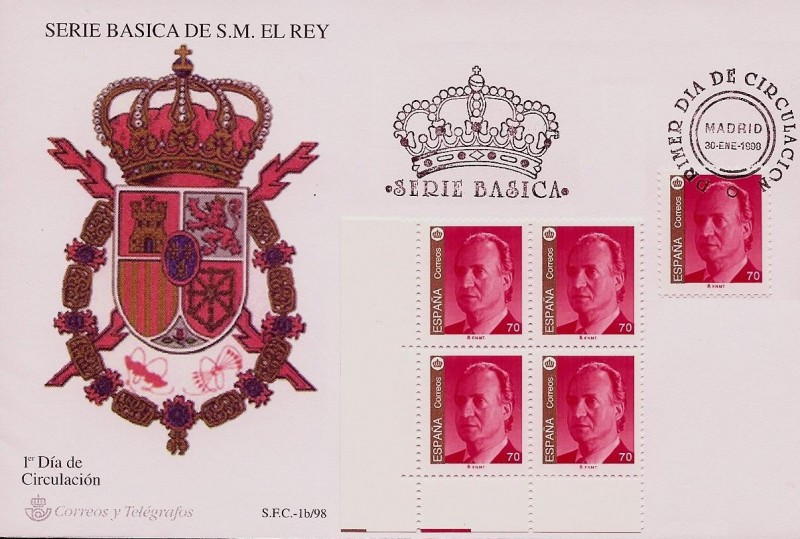 Serie Básica de S.M.  el Rey  1998  + SPD