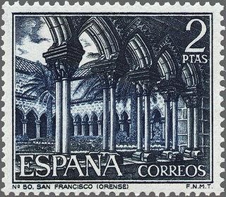 1985 - Serie turística - Claustro de San Francisco (Orense)