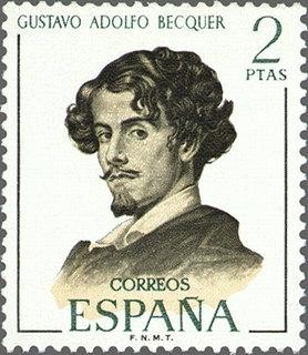 1993 - Literatos españoles - Gustavo Adolfo Bécquer (1836-1870)