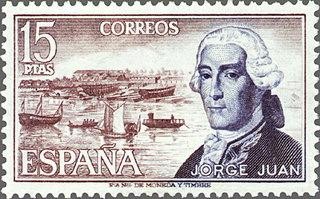 2182 - Personajes españoles - Jorge Juan (1713-1773)