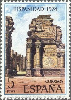 2215 - Hispanidad-Argentina - Ruinas de la misión de San Ignacio de Mini