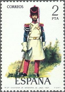 2351 - Uniformes militares - Gastador de Infantería de Línea 1821