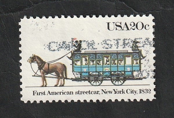 1501 - Primer tranvia a caballo de New York