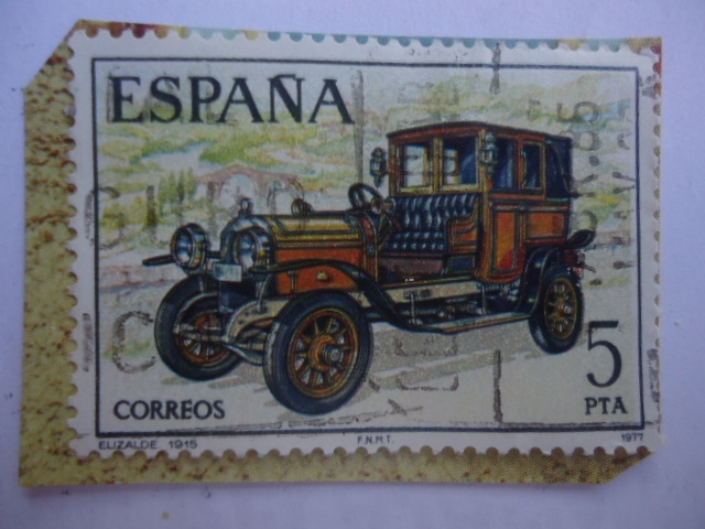 Ed:2411 - Elizalde 1915-Serie:Coches de la Época - Ind. Automovilística Española-Barcelona, 1908.