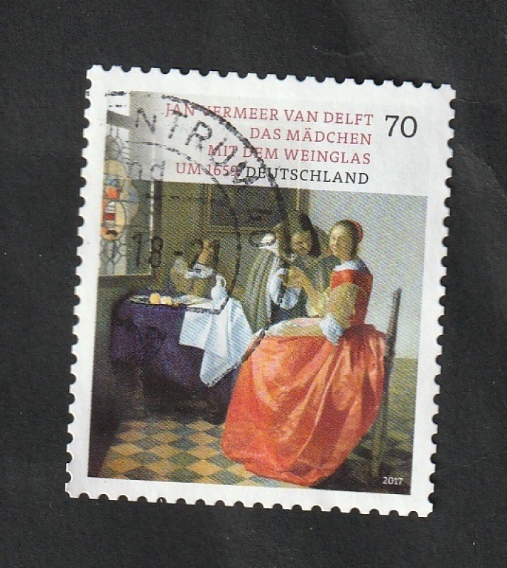 3071 - Jan Vermeer van Delft, La chica de la copa de vino