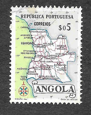 386 - Mapa de Angola