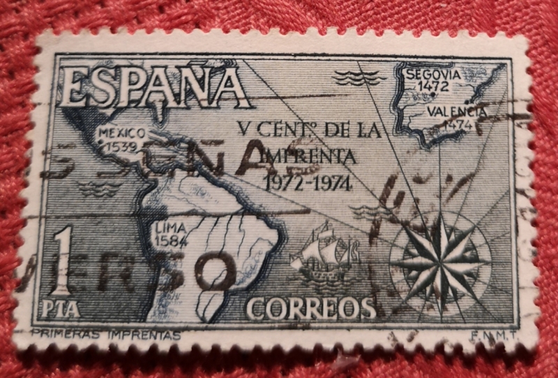 5° centenario de la imprenta 1974