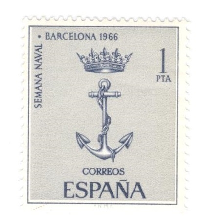 Edifil 1737. Semana naval de Barcelona 1966