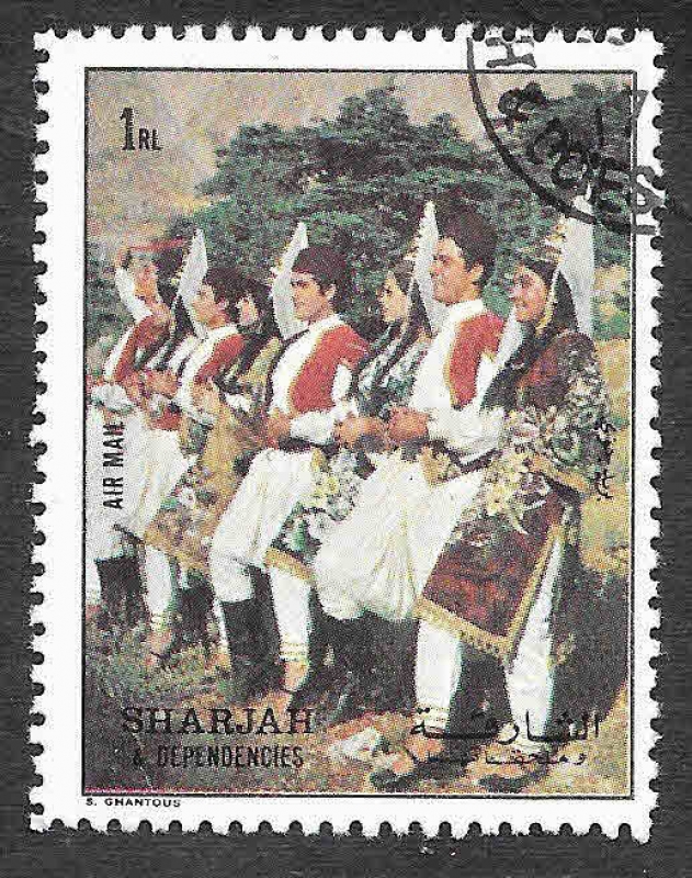 Mi1314 - Danzas (SHARJAH)