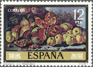 ESPAÑA 1976 2367 Sello Nuevo Pintor Luis Eugenio Menendez Bodegones