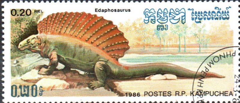 ANIMALES  PREHISTÓRICOS.  EDAPHOSAURUS.