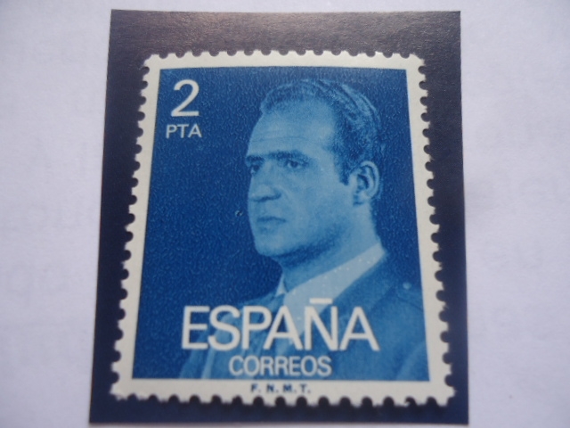 Ed:2345 - Rey Juan Carlos I - Serie: rey DonJuan Carlos I (1976-1984)-Busto hacia la Izquierda.