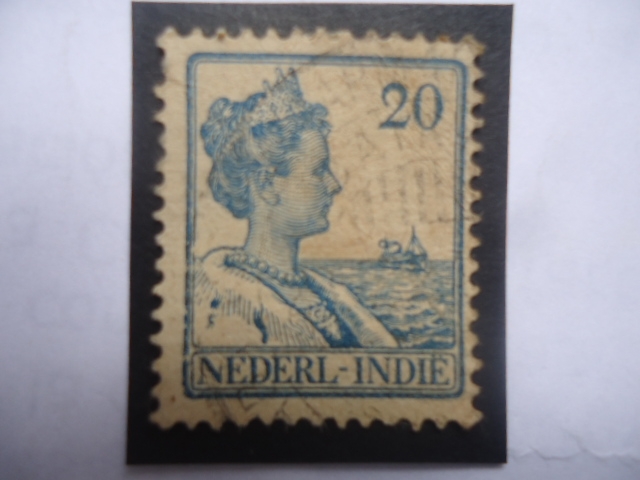 Nederl-Indie -Indias Orientales Neerlandesas (1880-1962)- Reina Guillermina de los Países Bajos.