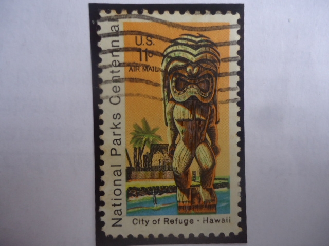 National Parks  Centennial - templo de la Estatua de Kii - City Refuge-Hawaii