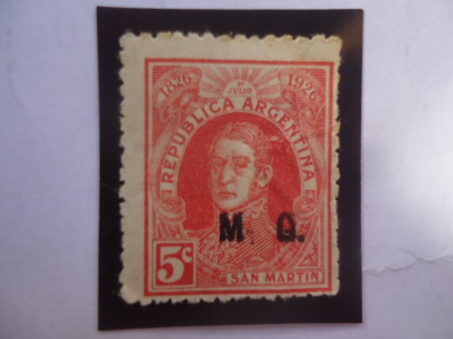 José de San Martín (1778-1850) - 100 años postal Argentina (1828-1926)