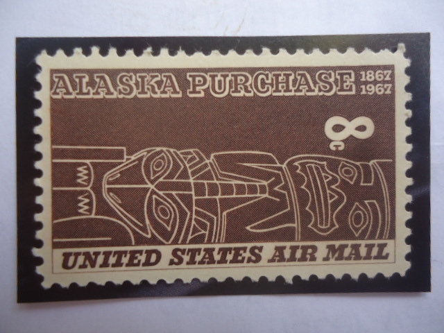 Alaska Purchase 1867-1967- Compra de Alaska - Tlingit Totem- (Alaska del Sur)