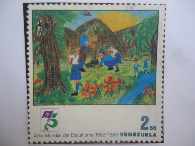 Año Mundial del Escultismo 1982/1983- Venezuela.