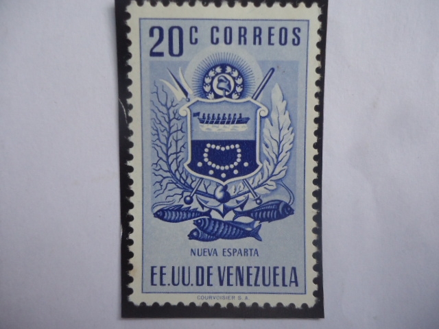 EE.UU. de Venezuela - Estado Nueva Esparta - Escudo de Armas.