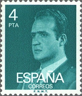 ESPAÑA 1977 2391 Sello Nuevo Serie Basicas Rey Don Juan Carlos I 4p