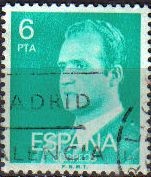 ESPAÑA 1977 2392 Sello Serie Basicas Rey Don Juan Carlos I 6p Usado