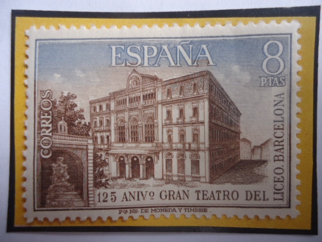 Ed:Es 2114- 125°Aniversario Gran Teatro Liceo (1847)-Barcelona - (