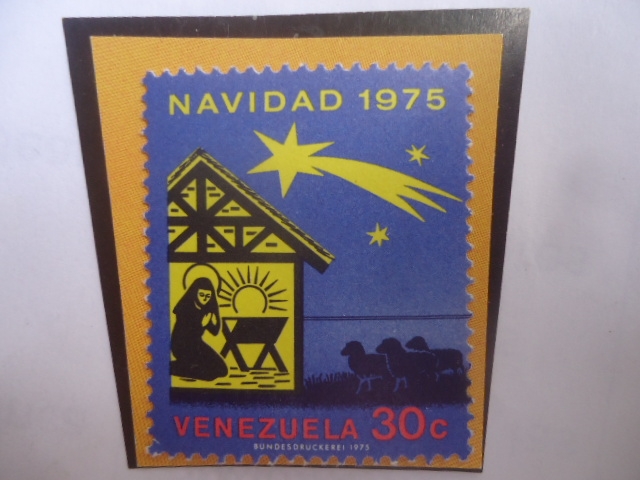 Navidad 1975 - Adoración de los Pastores - Estrella de Belén.