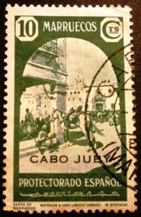 Cabo Juby. Sellos de Marruecos Español 1937-1948. Sobreimpresos.