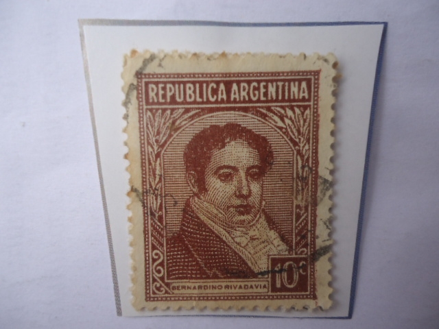 Bernardino Rivadavia (1780-1845)-Presidente (1824/27) -Serie:Personalidades- Año 1939 