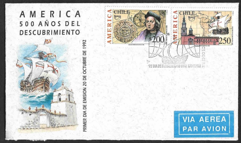 SPD 1023-1024 - V Centenario del Descubrimiento de América (UPAEP)