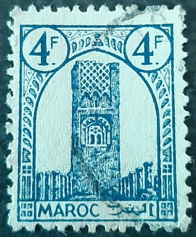 MARRUECOS FRANCÉS 1943 Rabat. Torre Hassan