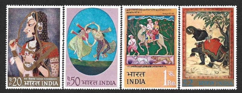 577 a 580 - Pinturas Miniaturas Indias