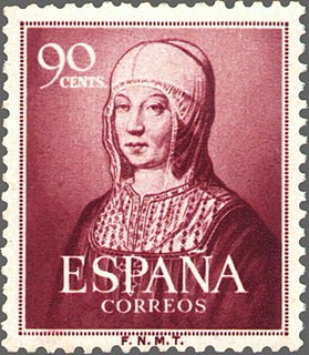 ESPAÑA 1951 1094 Sello Nuevo Centenario Isabel la Catolica Yv 813