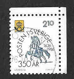 1589 - 350 Aniversario del Correo Postal Sueco